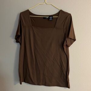 East Fifth brown size medium top square neck